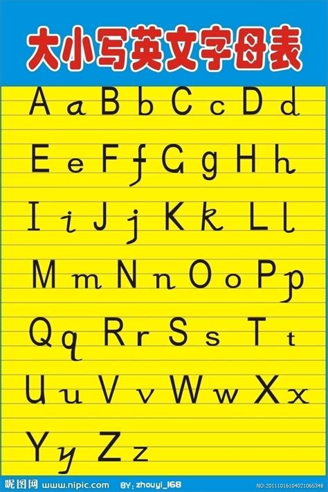 26个英文字母表|英语字母书写格式