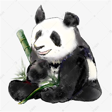 熊猫画画图片