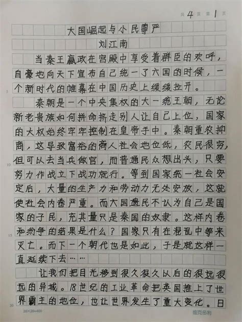 刘江南的文章：大国崛起与小民尊严_国家_社会_世界霸主