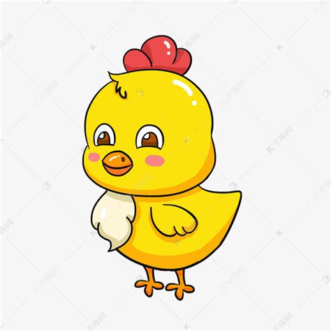 卡通可爱小动物公鸡素材图片免费下载-千库网