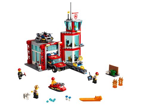 乐高(LEGO)积木 城市组系列City消防总局6-12岁 60110 儿童玩具 男孩女孩生日礼物 - 海航福利汇