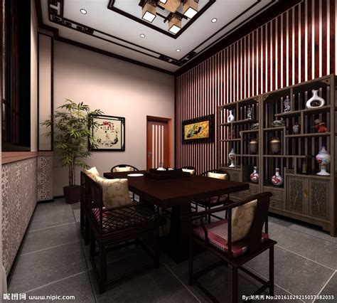 中式茶楼包房设计图__室内模型_3D设计_设计图库_昵图网nipic.com