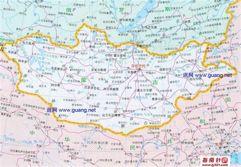 蒙古地图中文版全图 - 蒙古地图 - 地理教师网