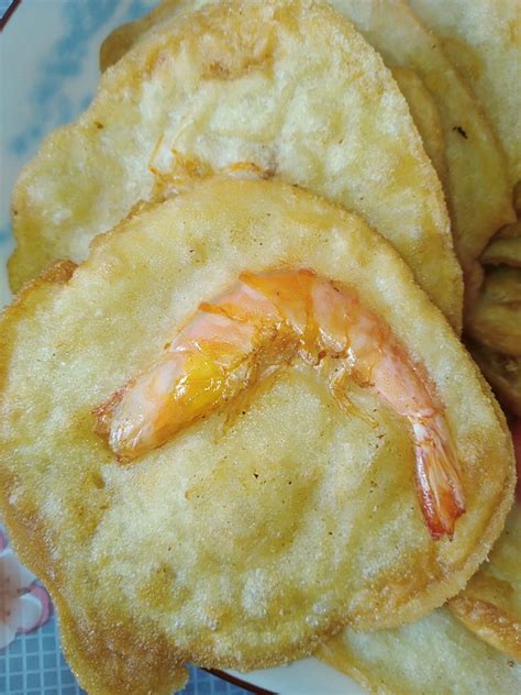 【湛江虾饼的做法步骤图，湛江虾饼怎么做好吃】橘子，酸_下厨房