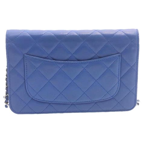 Chanel Wallet on Chain Blue Leather ref.567150 - Joli Closet