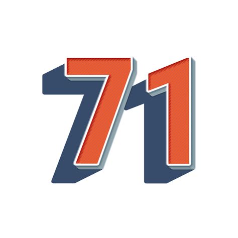 71 - number round sticker | Zazzle