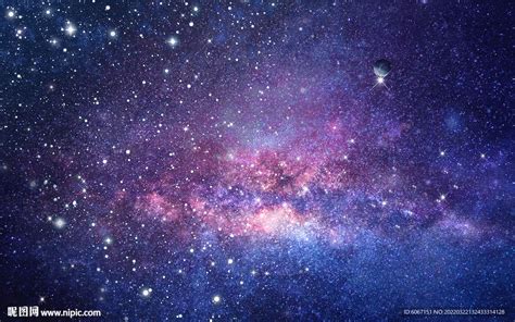 浩瀚缥缈的星空数不尽的繁星闪闪发光神秘莫测