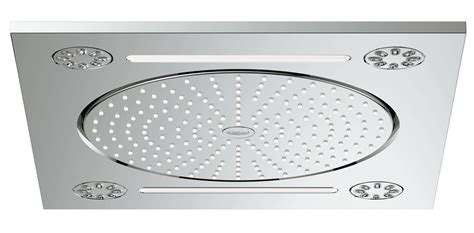 Grohe Rainshower F-Series 15" ceiling-mounted shower 3 spray modes ...