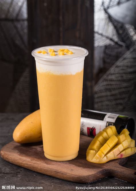 美味芒果牛奶素材图片免费下载-千库网