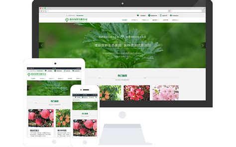 绿色苗木种植网站模板_红动网