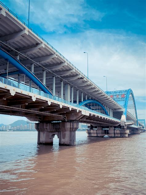 杭州上城区复兴大桥复兴路高架,都市风光,建筑摄影,摄影,汇图网www.huitu.com