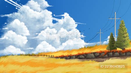 暖色黄色秋日海边沙滩卡通手绘背景背景图片素材免费下载_熊猫办公