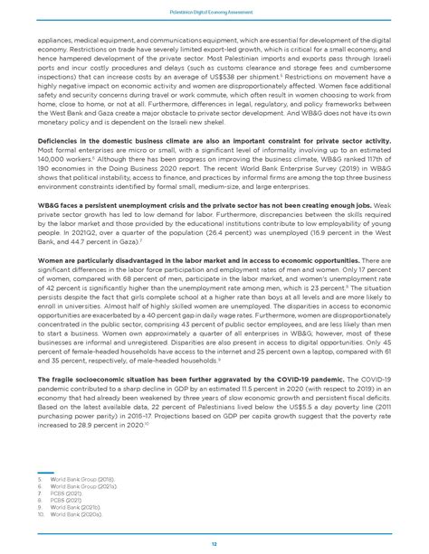 世界银行集团(WBG)：巴勒斯坦数字经济评估报告(pdf版)-三个皮匠报告