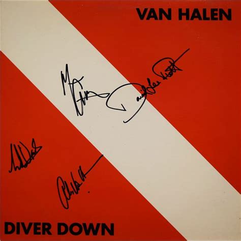 Van Halen signed Diver Down album