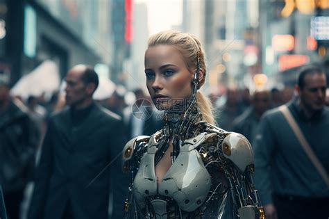 微软展台“小姐姐”版仿生机器人，酷炫像从科幻电影中走出来一般 | 进镜头 - 周到上海