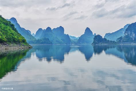 广西风景水墨山水画——桂林漓江及十万大山|摄影|风光摄影|灵动笃行 - 原创作品 - 站酷 (ZCOOL)