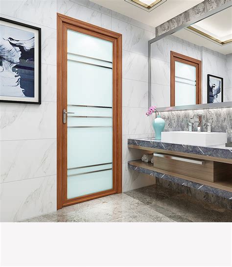 白色洗手间成品门 塑钢门卫生间玻璃门 黑桃色柚木色室内厕所门-阿里巴巴