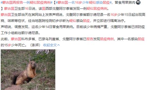 蒙古国再报告16岁疑似鼠疫病例 蒙古鼠疫会不会传到中国？2020蒙古国鼠疫最新消息今天_滚动_中国小康网