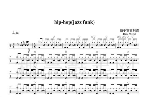 5021大师练习曲Dave Weckl-hiphop(jazz funk)架子鼓原创鼓谱伴奏-淘宝网
