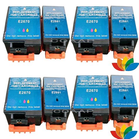 8x Compatible Epson 2661 2670 Ink Cartridge For Printer Workforce 100w ...