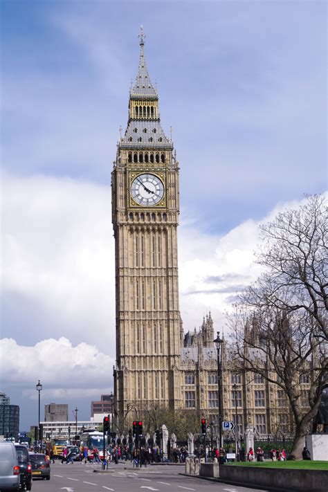 英国伦敦大本钟的时钟细节被照亮高清摄影大图-千库网
