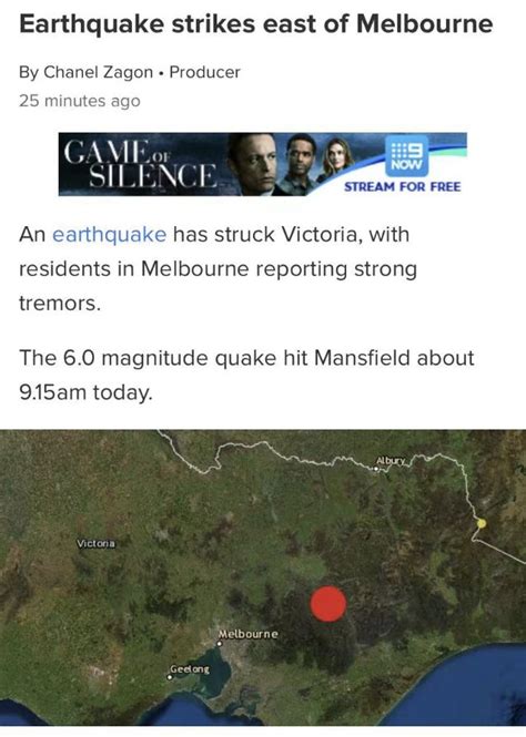 澳大利亚发生 5.9 级地震，墨尔本有建筑损毁，目前情况如何？ - UNILINK