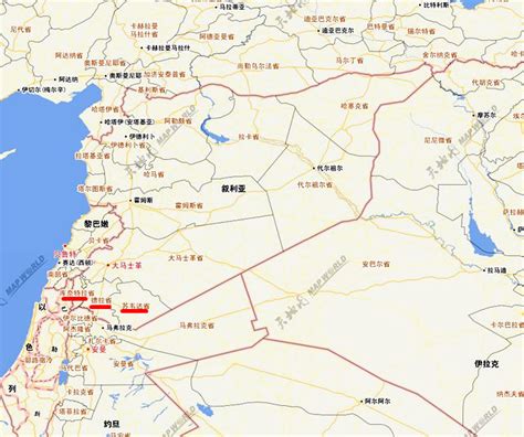 叙利亚到中国地图,叙利亚,叙利亚版_大山谷图库
