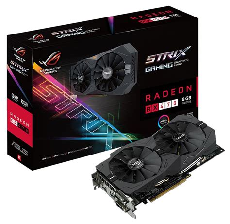 Купить Видеокарта Asus AMD Radeon RX 470 Gaming GDDR5 8GB, STRIX-RX470 ...