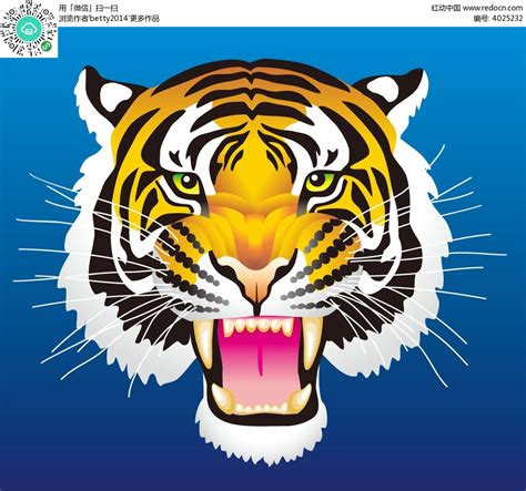 凶猛的老虎插画图片下载-正版图片600298866-摄图网