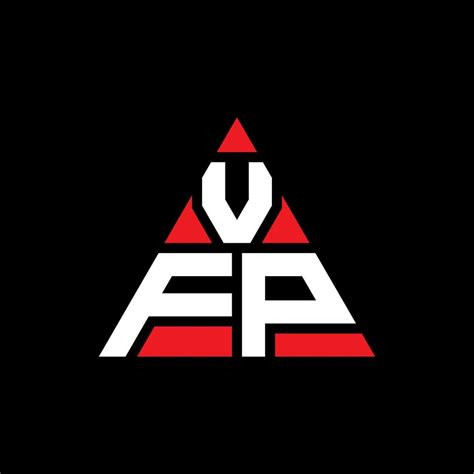VFP triangle letter logo design with triangle shape. VFP triangle logo ...