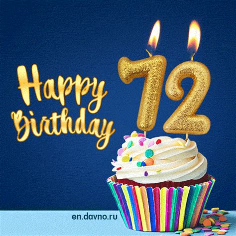 72 years birthday design for greeting cards Vector Image