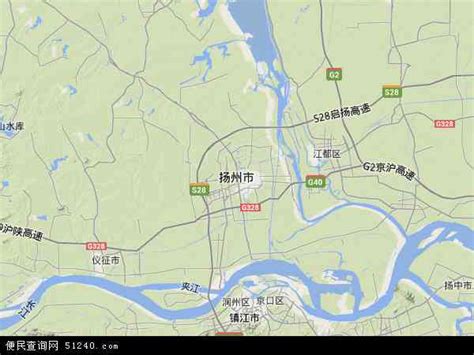 江苏省扬州市人文地图_扬州地图库_地图窝