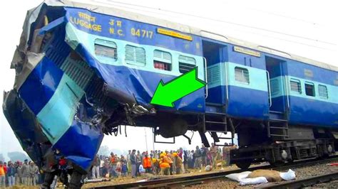 火车事故视频 太惊险了