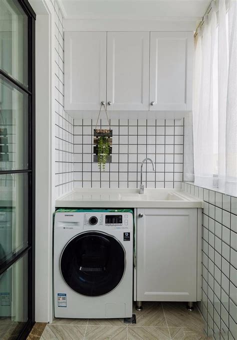 美观又实用, 阳台洗衣机柜体设计 - 第一视觉