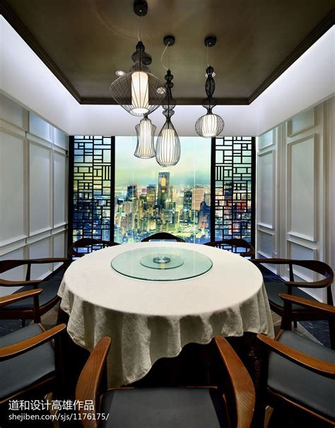 中式风格茶餐厅包厢设计效果图 – 设计本装修效果图