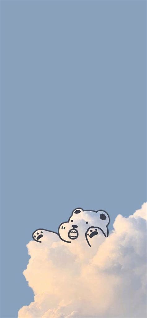 云朵熊(动物手机静态壁纸) - 动物手机壁纸下载 - 元气壁纸