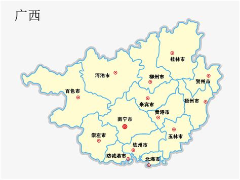 广西各县分布地图,广西省放大图片,广西省52个县_大山谷图库