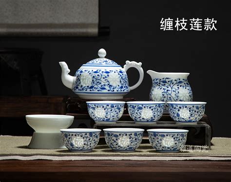 高档功夫茶具套装（景德镇玲珑瓷茶具） - 雅道陶瓷网