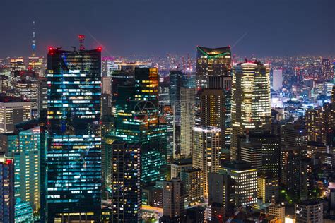 日本东京夜景图片-日本东京城市繁华的夜景素材-高清图片-摄影照片-寻图免费打包下载