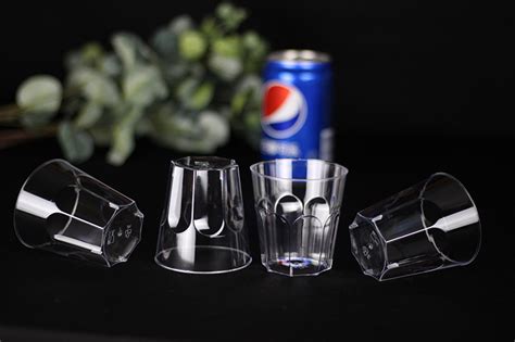 航空杯一次性杯子硬质商用塑料加厚透明定制杯小酒杯太空杯品尝杯-阿里巴巴