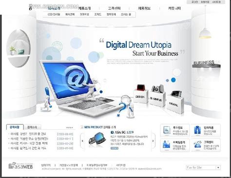 数码设备网站网页模版PSD素材免费下载_红动中国