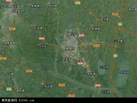孝感市地图图片