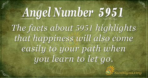 Angel Number 5951 Meaning: Living Your Truth - SunSigns.Org