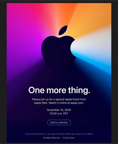 苹果宣布11月10日举办Apple Silicon特别活动“One more thing”_手机新浪网