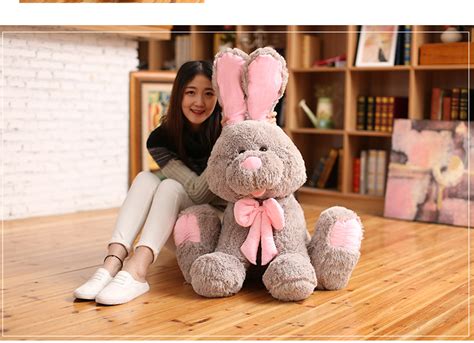 正版美国兔公仔网红兔大熊大号布娃娃毛绒玩具礼品生日礼物送女生-阿里巴巴