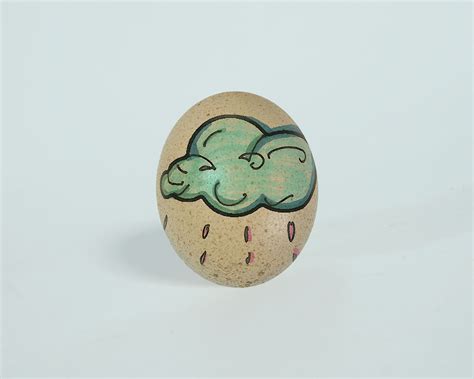 创意可爱的鸡蛋画手工作品图解 在蛋壳外大展身手的绘画出精美逼真的画像[ 图片/6P ] - 优艺星手工diy