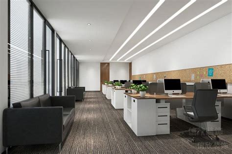 龙华新中式办公室装修设计 - 深圳信欣装饰设计公司