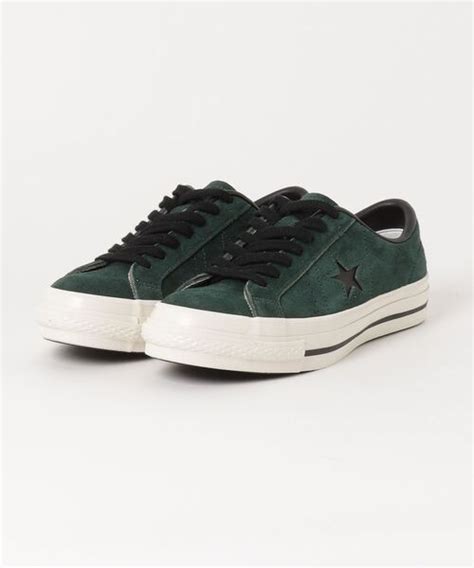 CONVERSE ONE STAR J SUEDE GREEN/BLACK 【MADE IN JAPAN】 【日本製】 35200510 ...