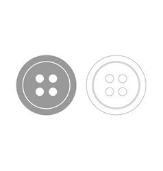 Clothing button white color icon Royalty Free Vector Image