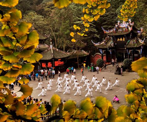Six Senses Qing Cheng Mountain offering tai chi at ancient Puzhao ...